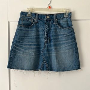 Madewell denim skirt